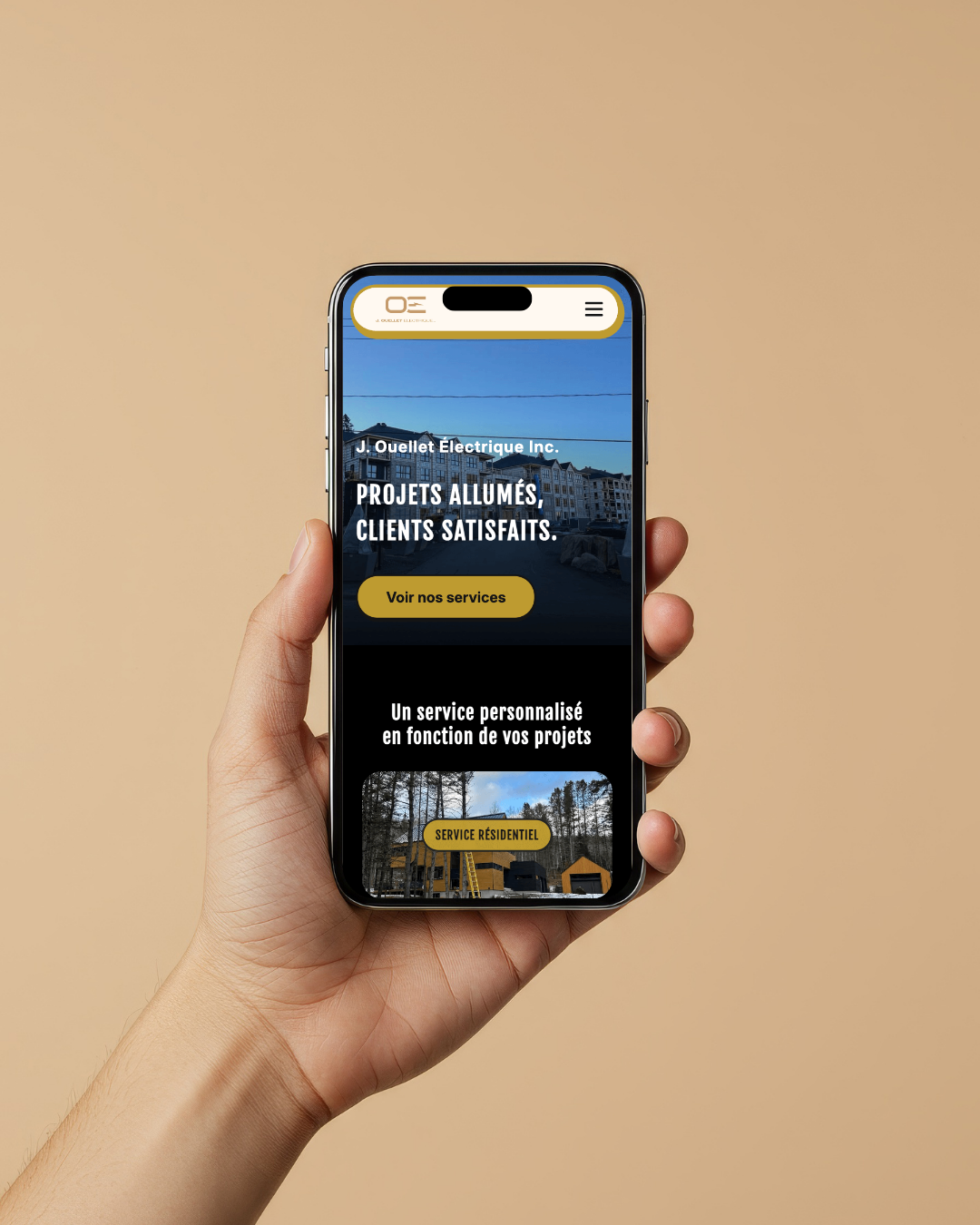 Version mobile du site